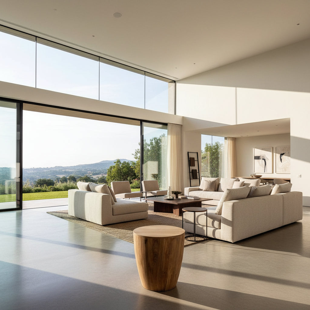 Bouts de canapés rond en bois massif diamètre 30 cm hauteur 40 cm