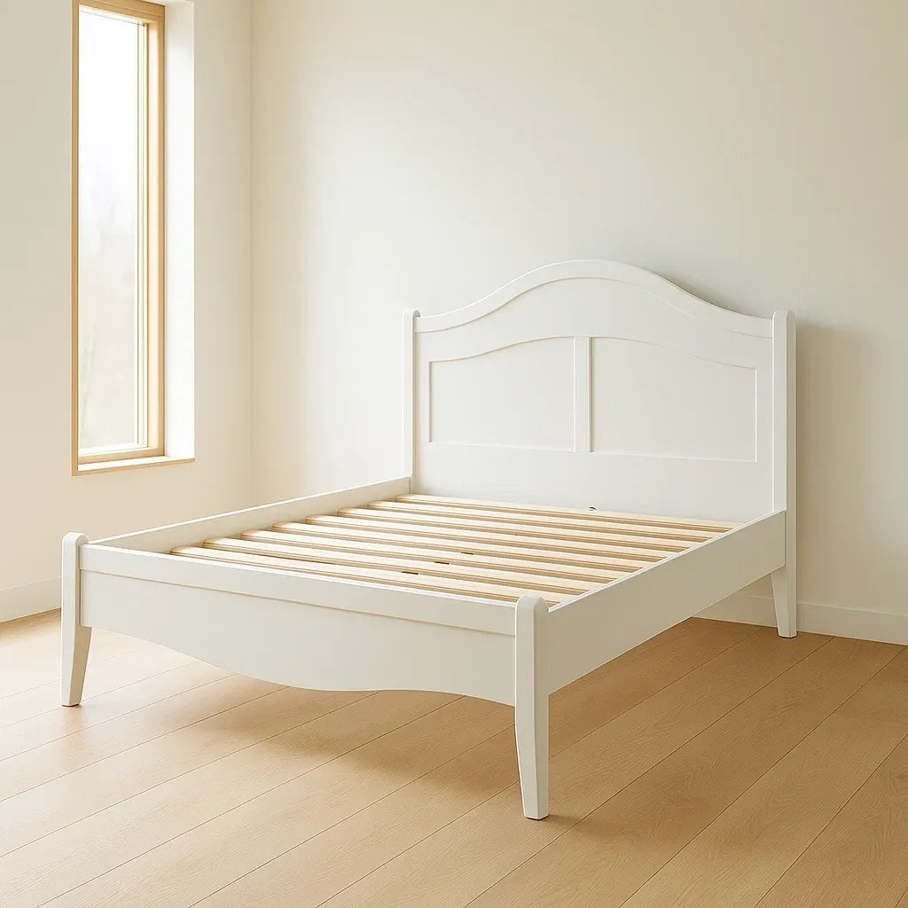 Lit cadre en bois blanc 200x140x100 cm