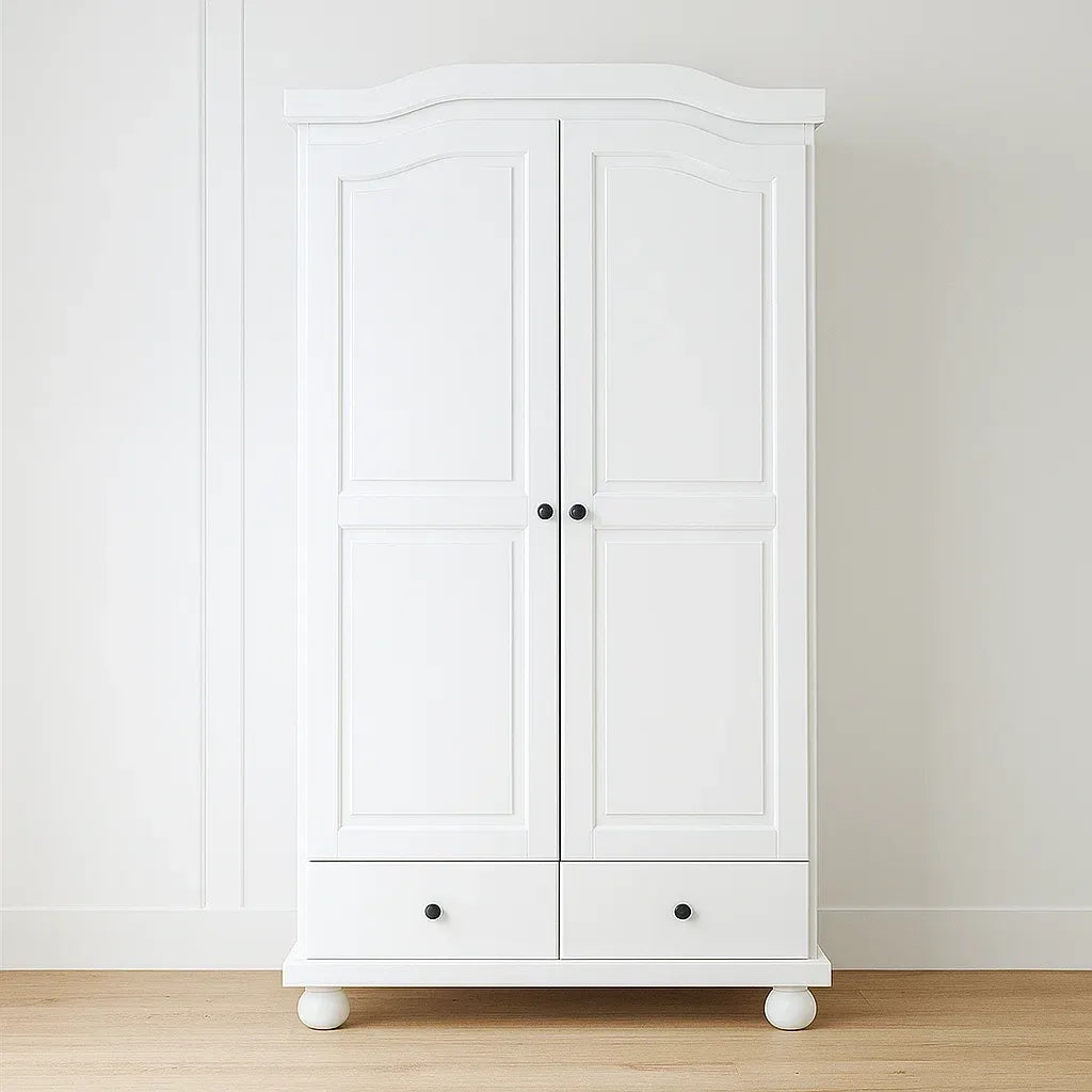 Armoire 2 portes en bois MDF blanche