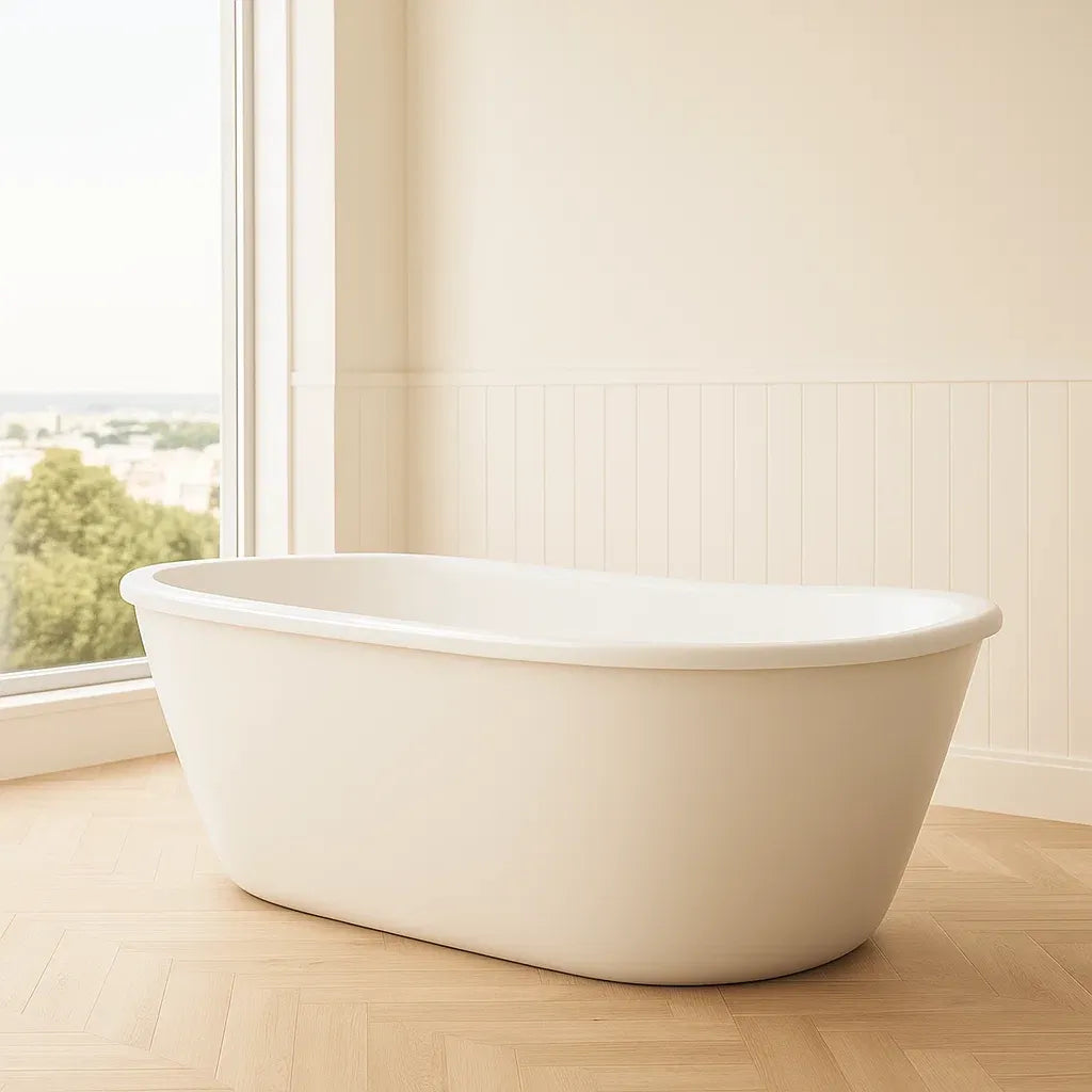 Baignoire en acrylique blanche 160x70x55 cm